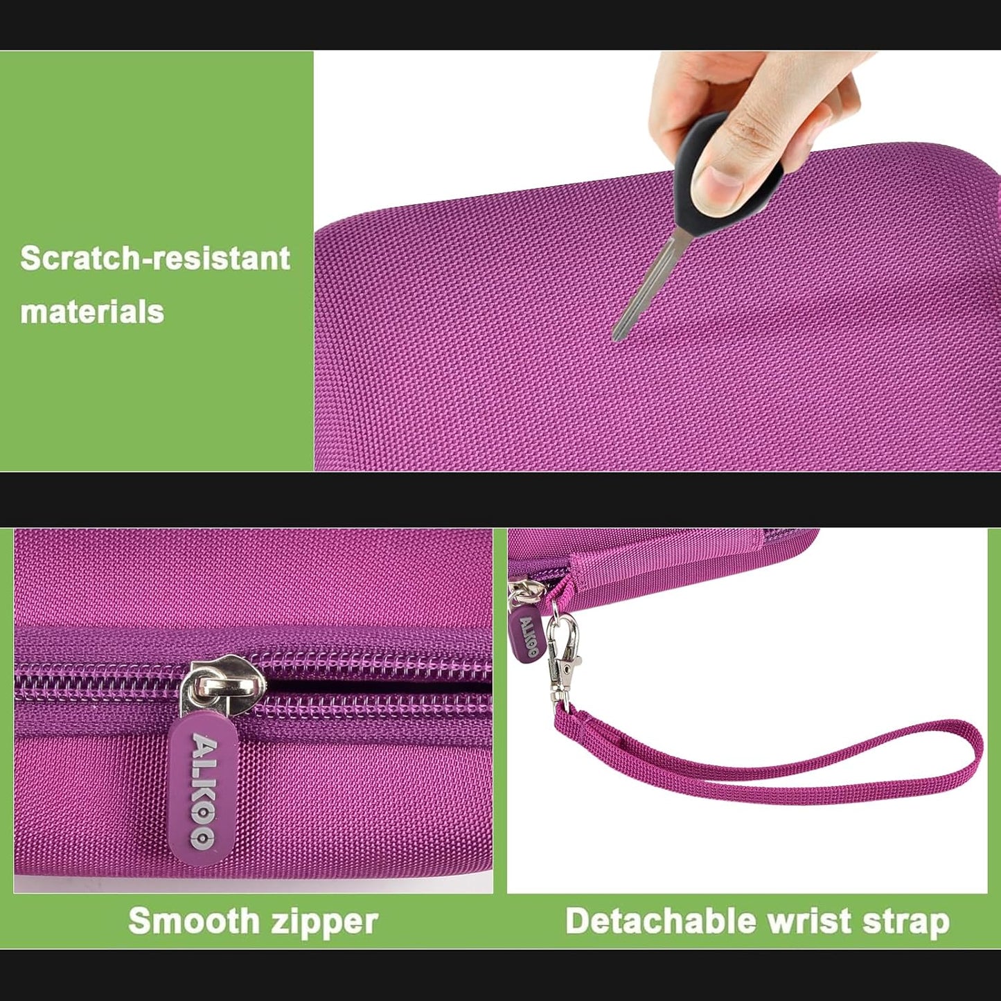 Case Compatible with VAHOIALD FHD 1080P Digital Camera/for CAMKORY Digital Point and Shoot/for Kodak PIXPRO FZ45-BK 16MP Vlogging/for IWEUKJLO/for Nsoela, Holder for SD Card More (Dark Purple)