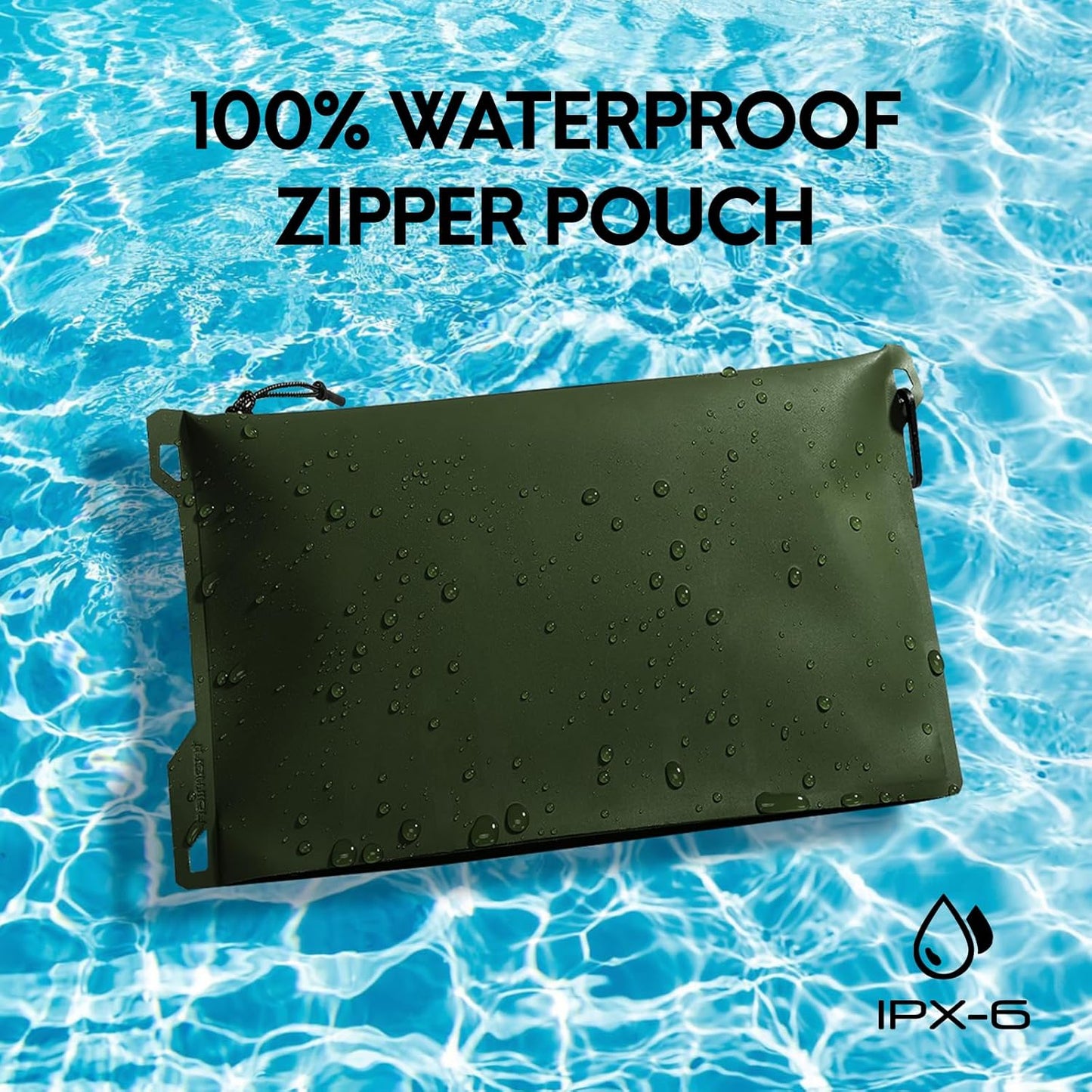 Haimont Waterproof Pouch, Small Waterproof Dry Bag with Upgrade Zipper for Travel Boating Kayaking Hiking Document Organizer