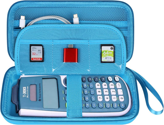 BOVKE Hard Case for TI-30XIIS TI-30XS TI-30Xa TI-36X Pro Scientific Calculator, Blue
