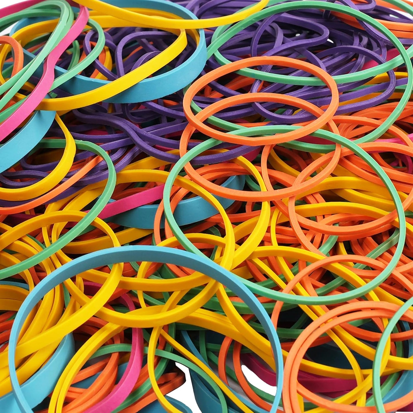AMUU Rubber Bands Assorted Size Multicolor 0.5 lb size#16,size19,size33,size64,size117,size 4.8in