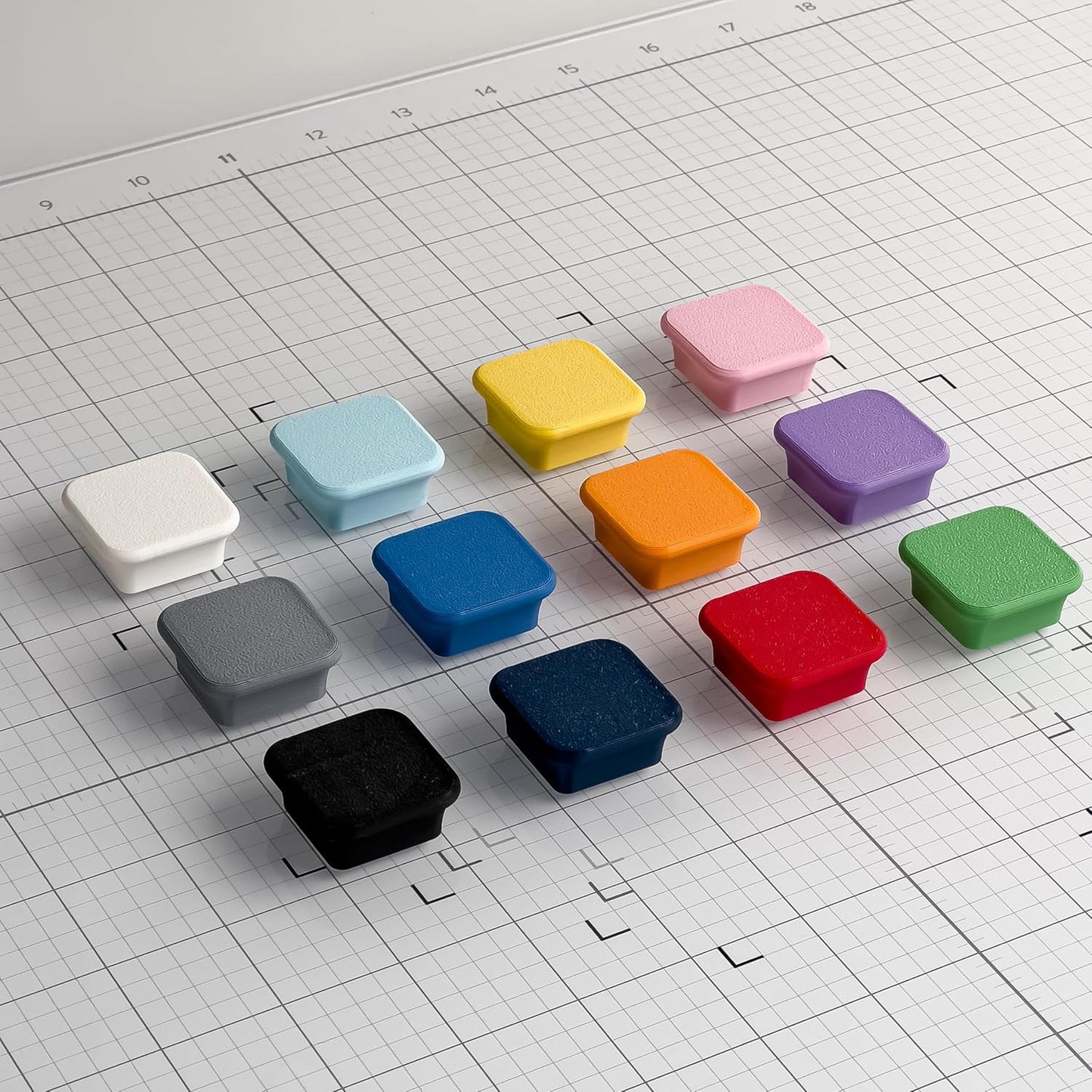 Glassboard Studio MiniBar Magnet - Strong Neodymium Rare Earth Magnets for Fridge, Whiteboard, Locker & Magnetic Glassboards - Ideal for Crafting & Office Use - Strong Fridge Magnets (Cobalt Blue, 12)