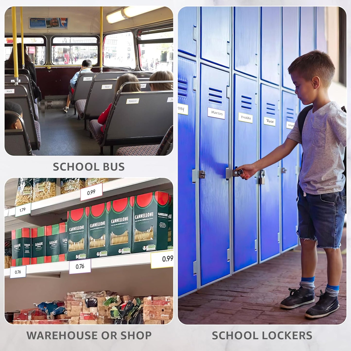 32 Pack Dry Erase Magnetic Labels 2x4 in - Magnetic Name Tags for Classroom Lockers School Bus - Classroom Magnets for Names - Magnet Labels for Whiteboard - Magnet Names Plates for Classrooms