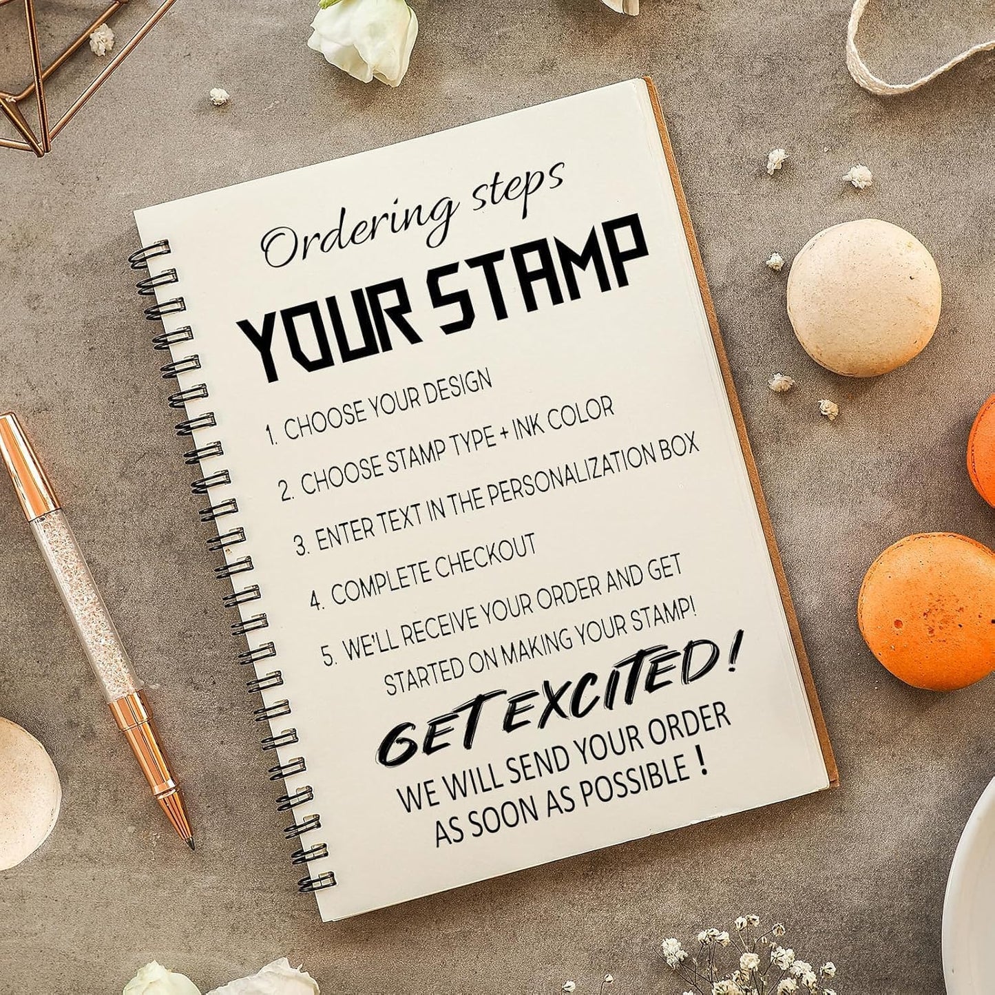 Custom Self Inking Stamp | Book Stamp Personalized Library Gifts for Book Lovers, Readers, Teachers (Cat 01)