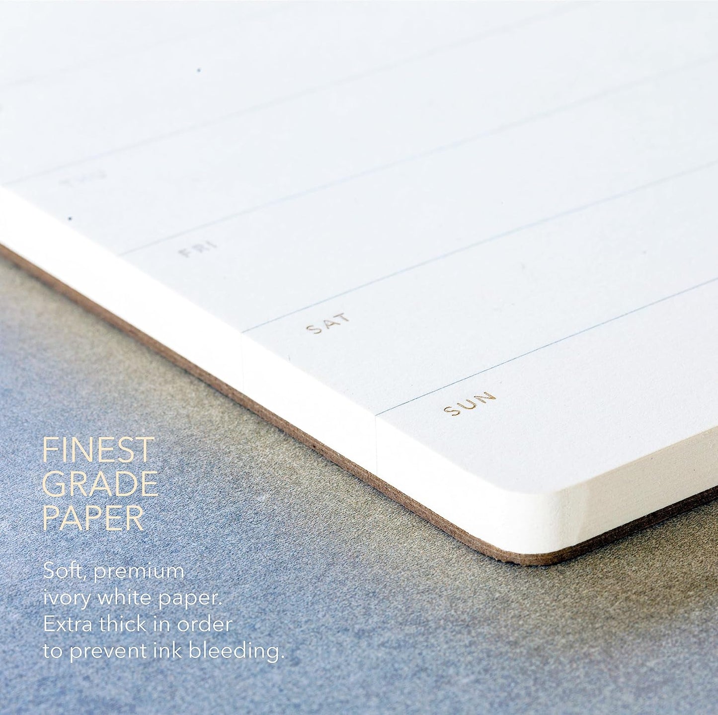 Elegant Weekly Planner Notepad, Undated, 11.22" x 7.87", 52 Sheets (Whole Year), Gold Foil, Tear Off Sheets, Minimalist Work Planner Pad, Weekly To Do List Notepad, Eco-friendly, FSC™ Certified Weekly Desk Planner