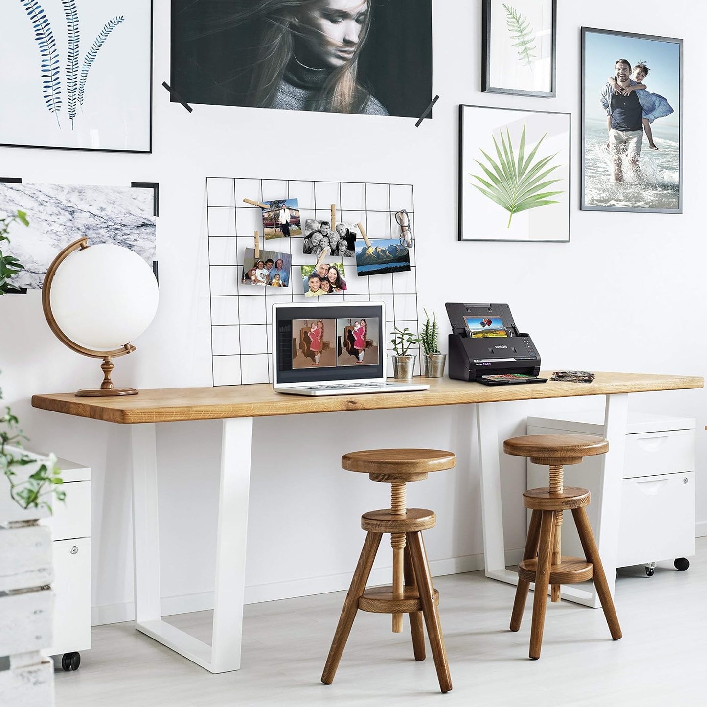 EPSON FastFoto FF-680W Wireless High-speed Photo and Document Scanning System (Renewed) , Black