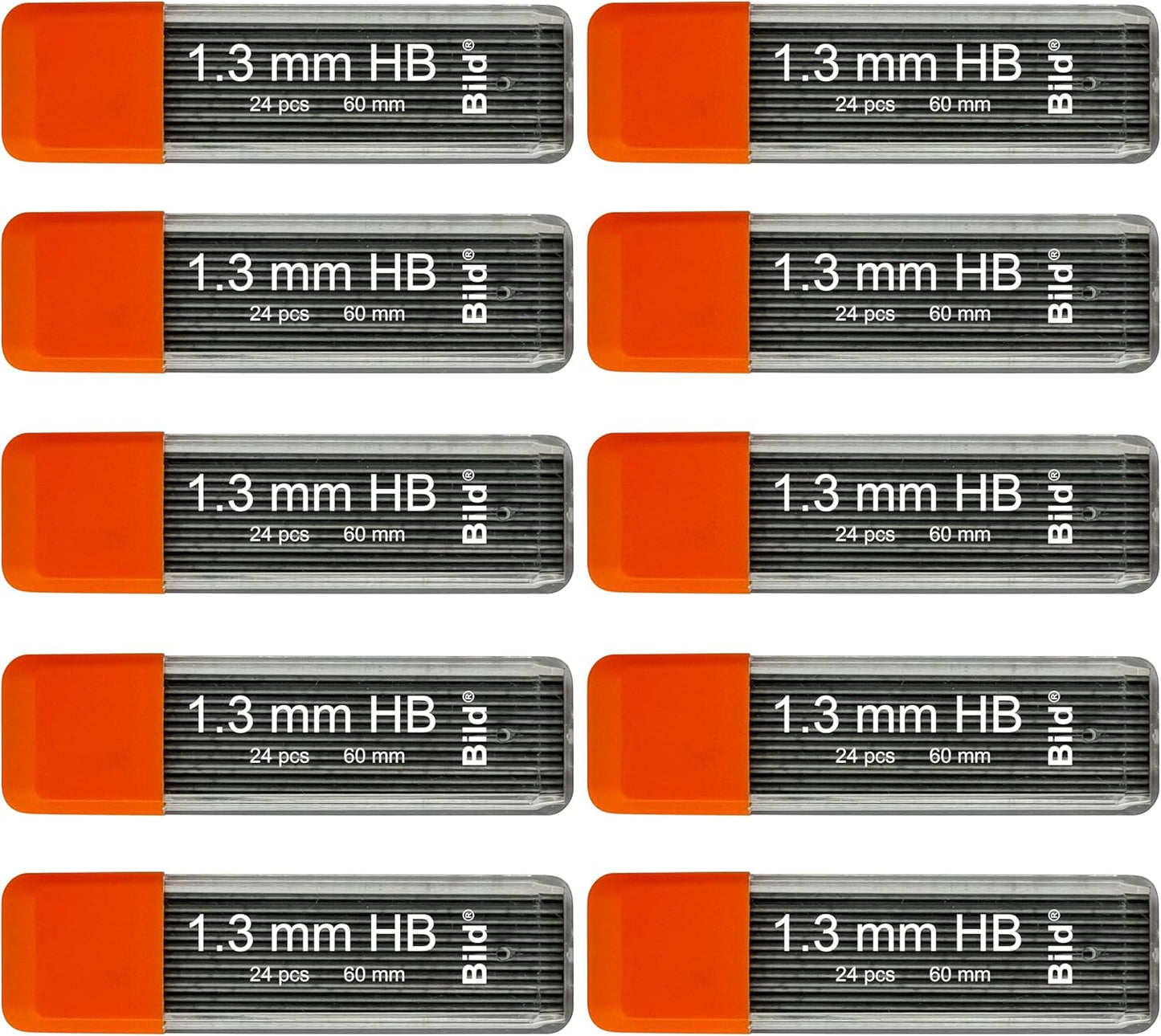 Bild Premium 1.3 mm Mechanical Pencil Lead Refills HB #2 (HB Mega, 1.3 mm)