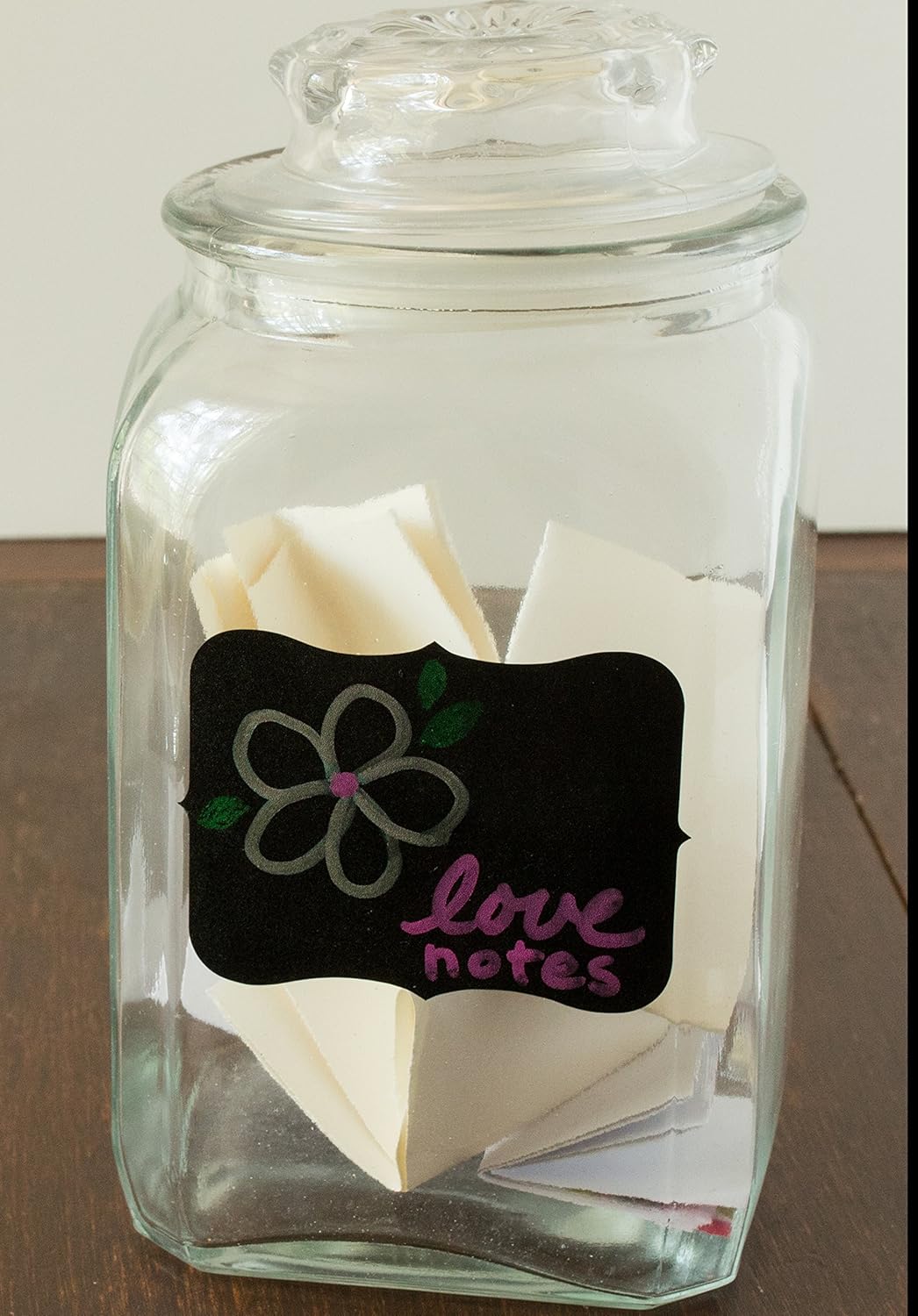 Cestari Large Chalkboard Labels – 54-Pack Black Reusable Jar Labels for Containers, Fancy Rectangle Chalk Stickers for Organizing Kitchen, Pantry, Storage Bins, Jars & More