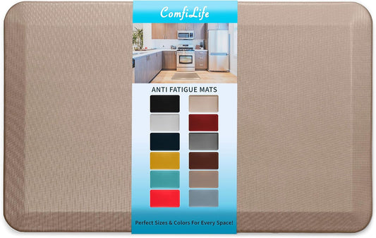 ComfiLife Anti Fatigue Floor Mat – 3/4 Inch Thick Kitchen Mats for Floor, Standing Desk Mat, Kitchen Rug – Comfort at Home, Office – Durable – Stain Resistant – Non-Slip Bottom (20" x 32", Rose Gold)