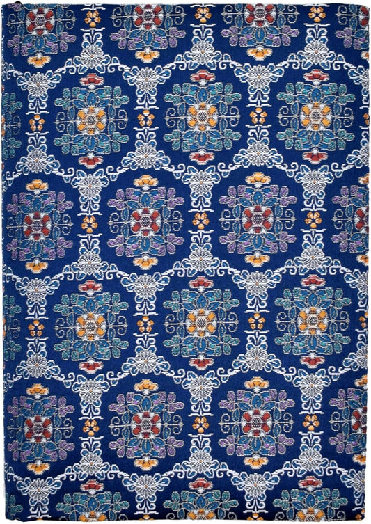 BLBMH Book Covers for Paperbacks Handmade Bookcover Fit for 5.5x8.5 inch Adjustable Fabric Softcover Protector for Women Book Lovers Gifts - Flower Blue B 8.5in